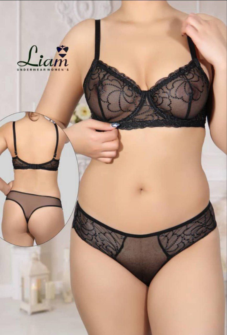 ست تورگاز مشکی زیر کاسه دار