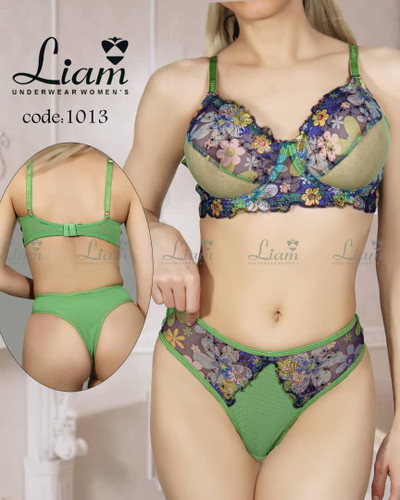 ست توگاز زیرکاسه دار سبز طرح دار