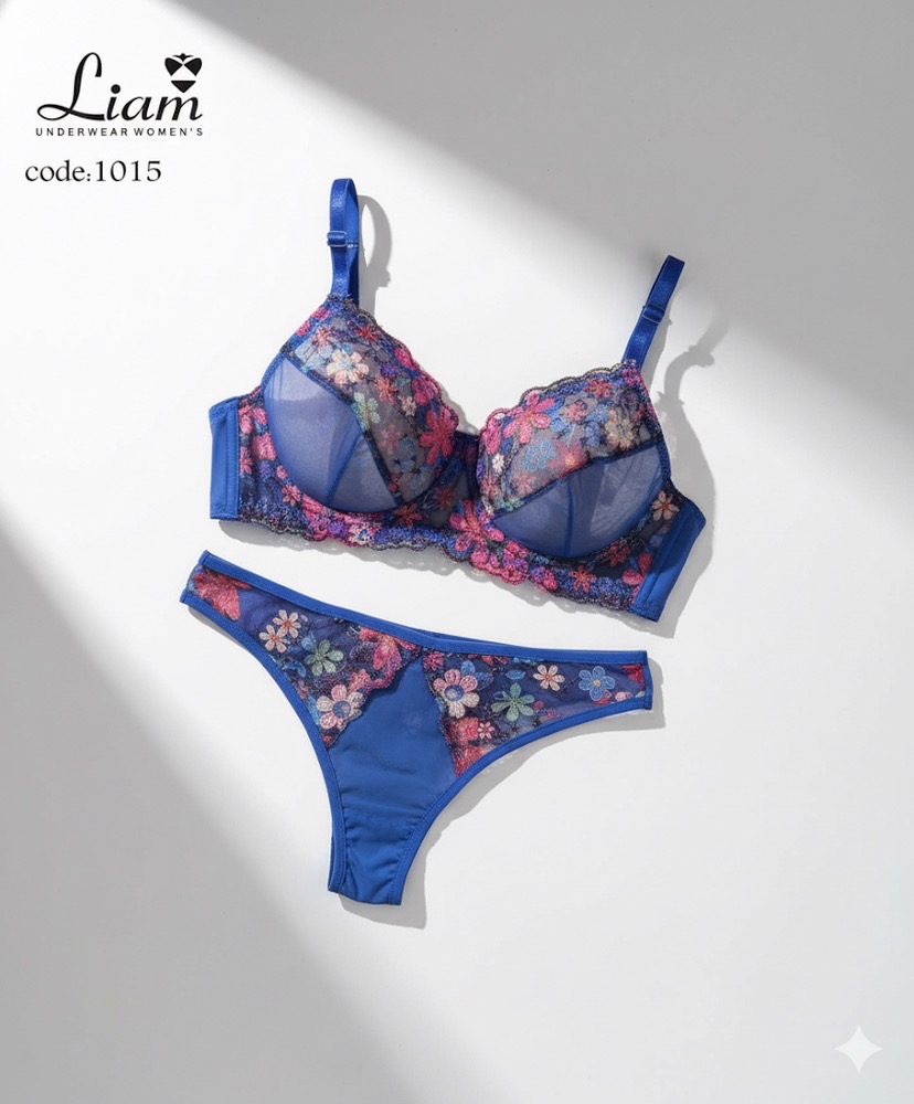 ست تورگاز  طرح  دار آبی کاربنی