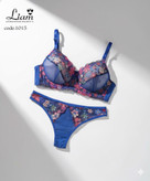 ست تورگاز طرح دار آبی کاربنی